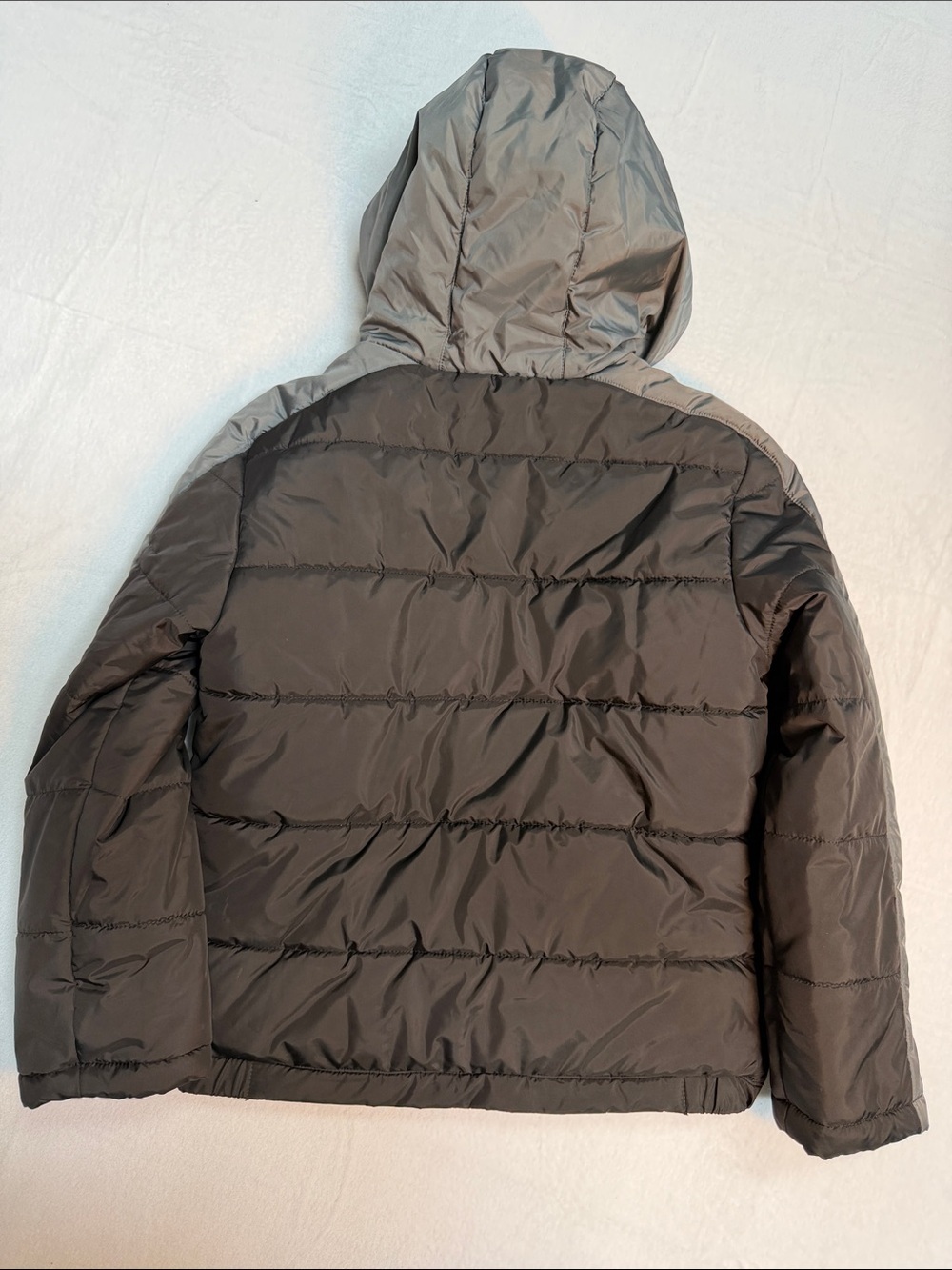 Jordan Kids Black & Gray Puffer Jacket with Red Lining - Picture 5 of 8